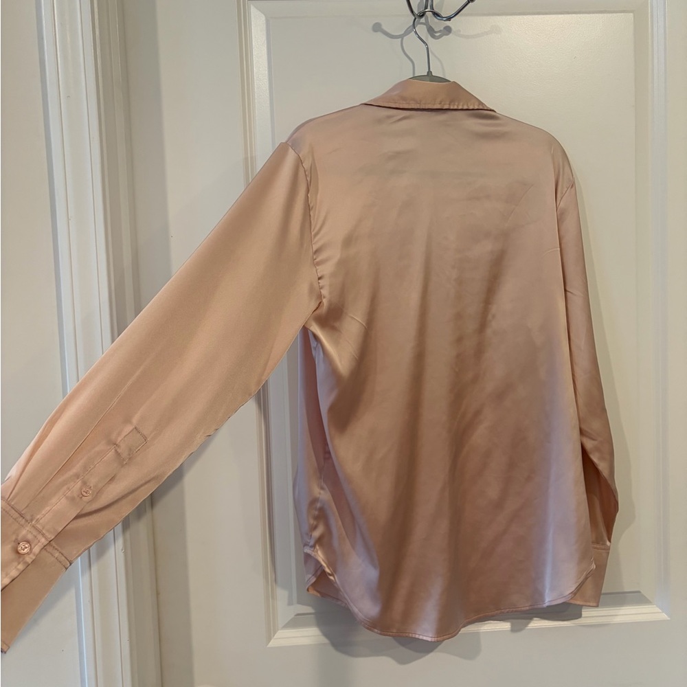 H&M Blush Satin Blouse - Picture 3 of 3
